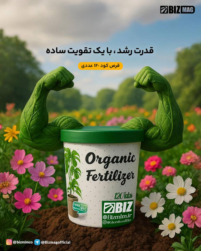 قرص کود ۱۲۰عددی گیاهان آپارتمانی بیز-کروا
