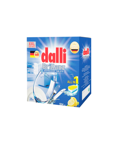 قرص ماشین ظرفشویی دالی ۲۸ عددی dalli | تمیزی درخشان با فرمولاسیون آلمان